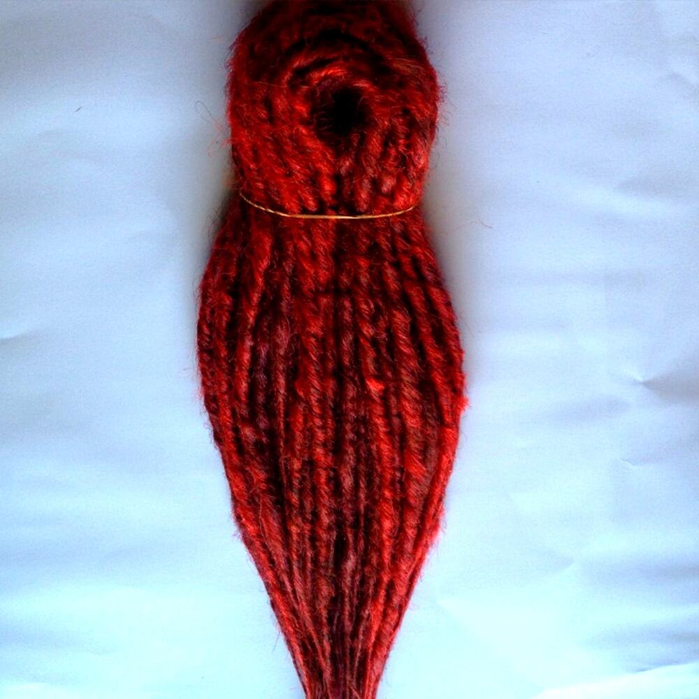 30 Red DE Dreads Dreadlocks Hair Extensions
